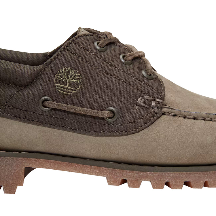 Scarpe da barca Uomo Handsewn 3-eye marrone