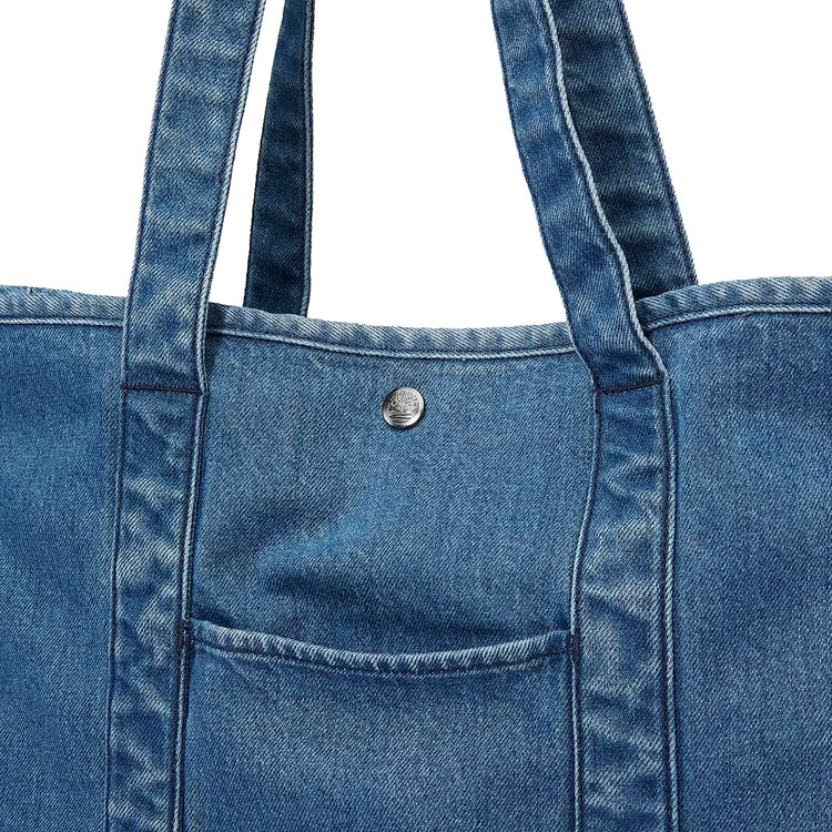 Borsa Tote da Donna in Denim Easy in blu dettaglio