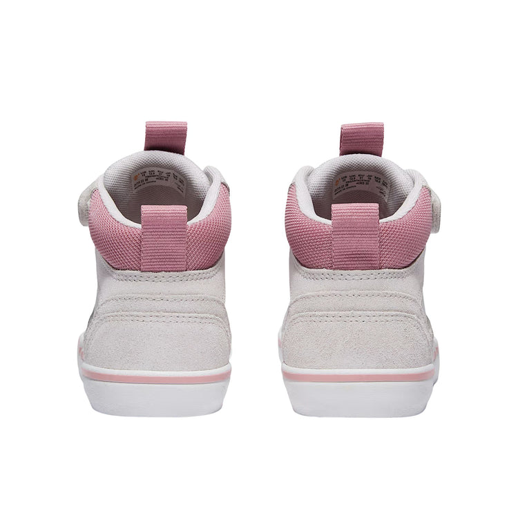 Sneakers Junior Stone Jump Velcro Grigio/Rosa con inserti scamosciati
