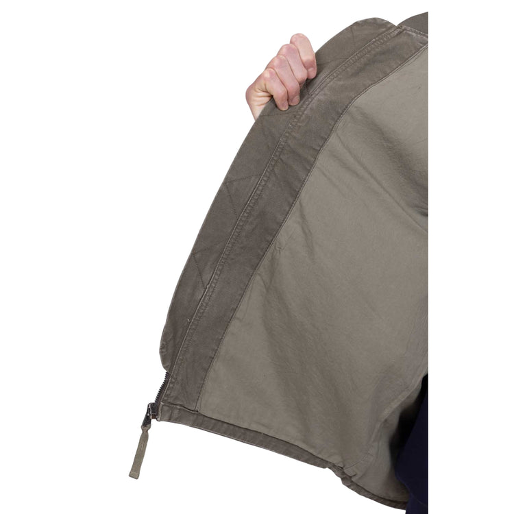 Gilet Uomo in tela effetto lavato Verde