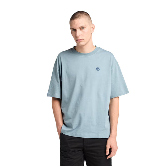 T-shirt Uomo Dunstan River Celeste modello frontale