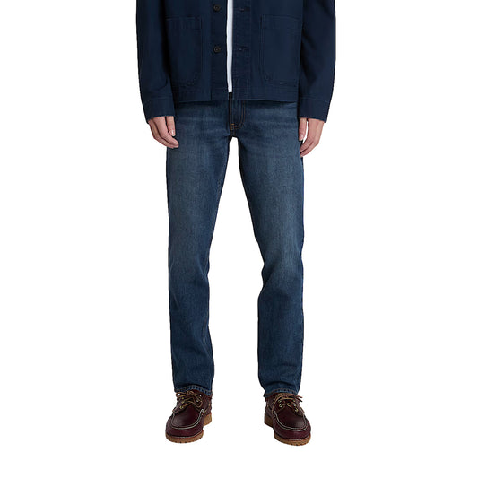 Jeans Slim fit Uomo Sandown Denim Blu modello frontale