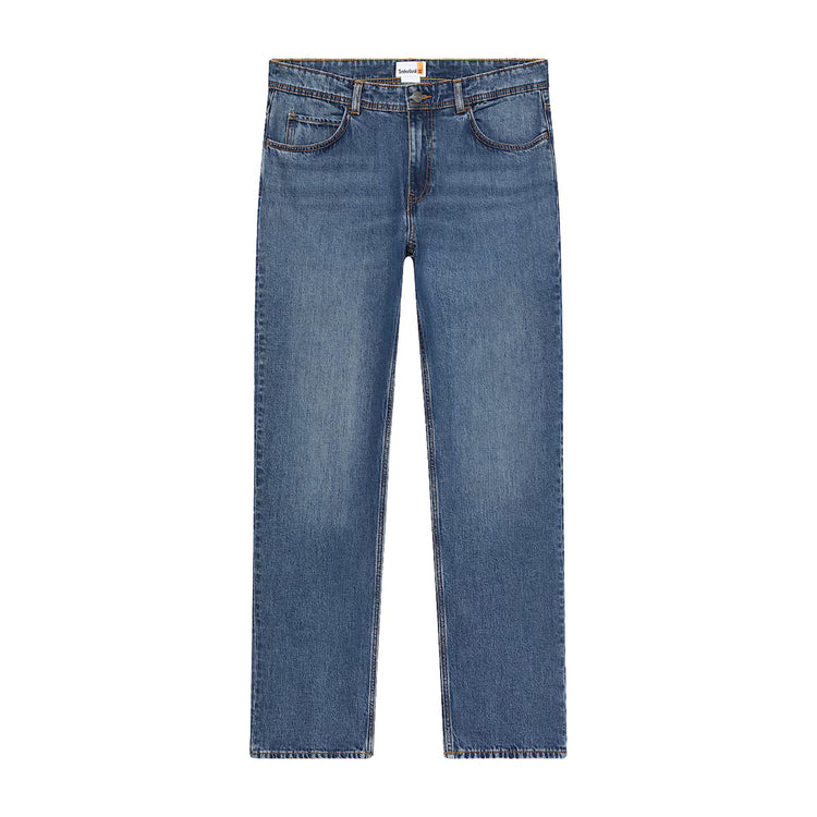 Jeans Uomo Sandown a gamba dritta blu