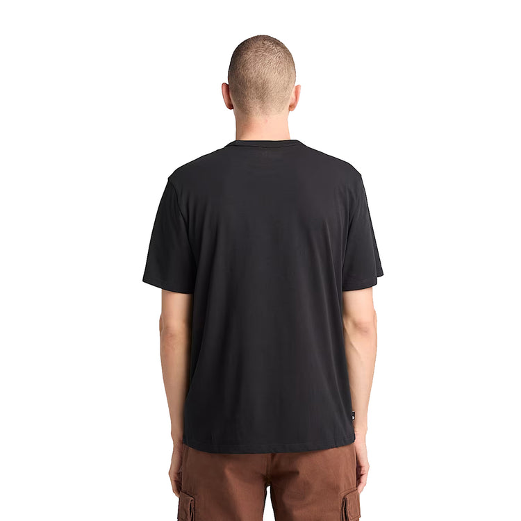 T-shirt Uomo con Grafica TIMBS Nero modello retro