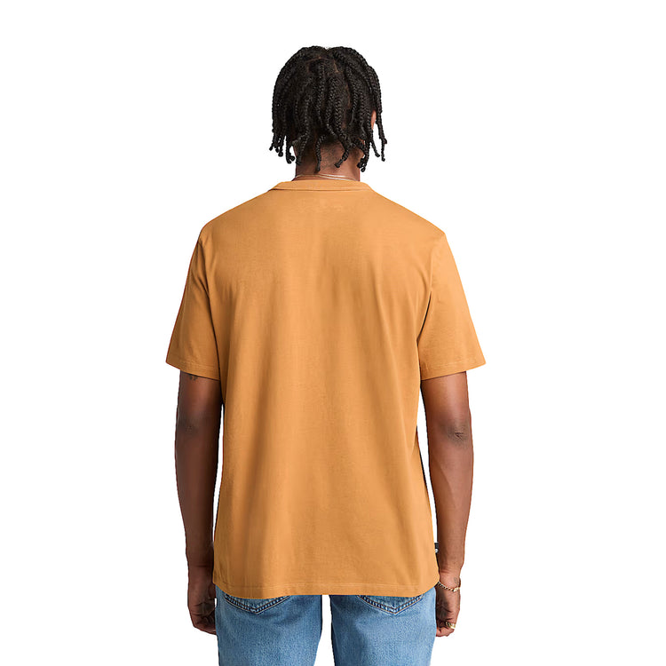 T-shirt Uomo con Grafica TIMBS Giallo modello retro