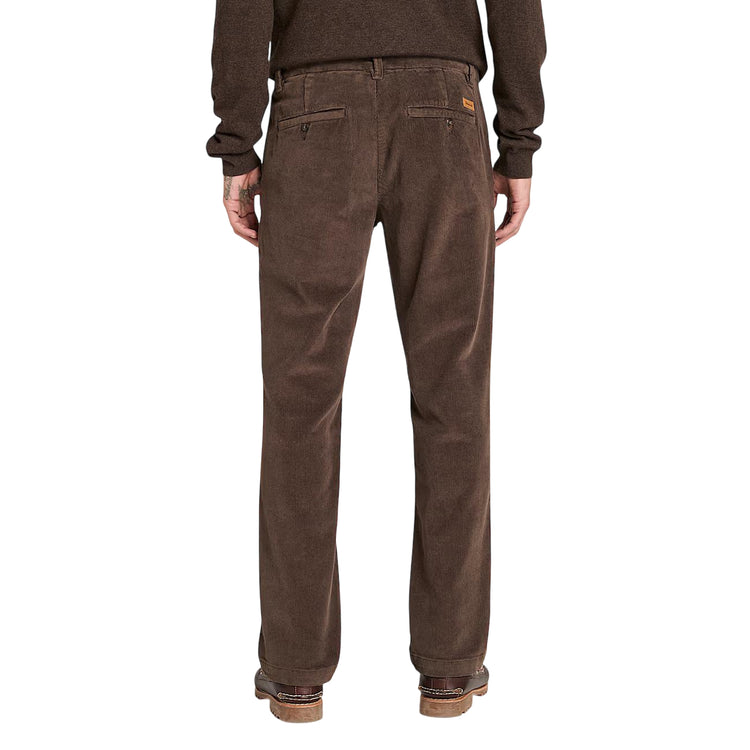 Pantaloni Uomo Claremont in velluto a coste Marrone modello retro