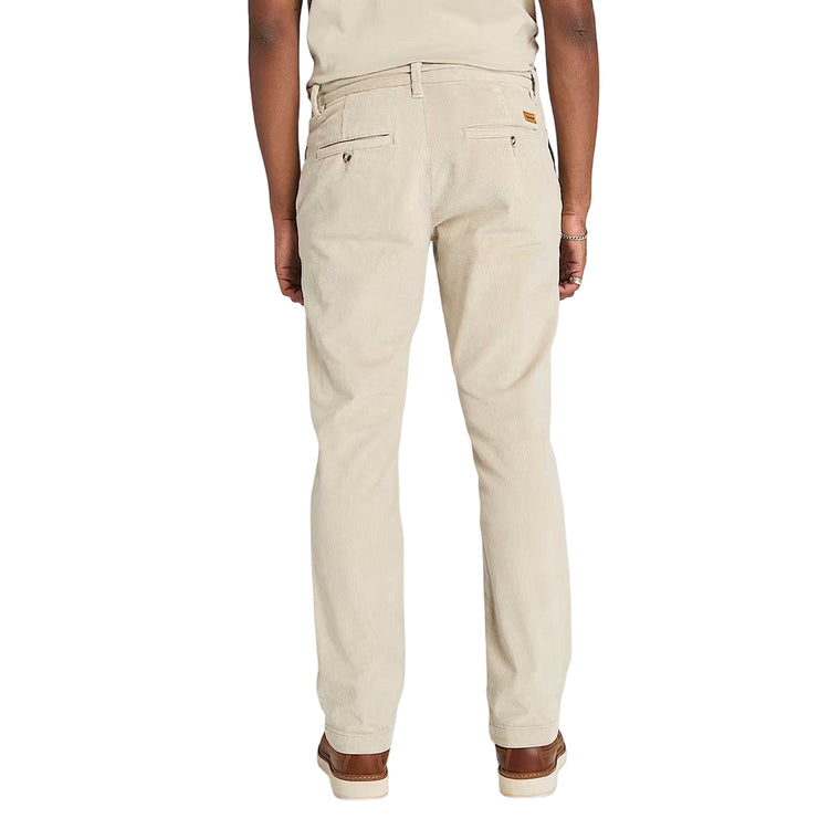Pantaloni Uomo Claremont in velluto a coste Beige modello retro
