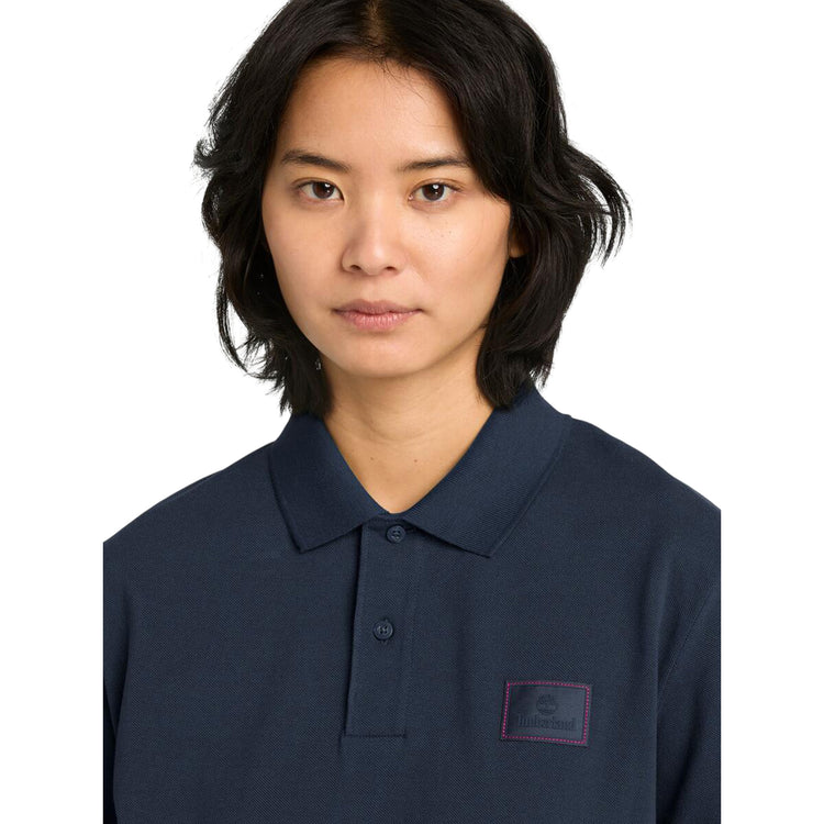 Polo Unisex Blu con Silicon Badge