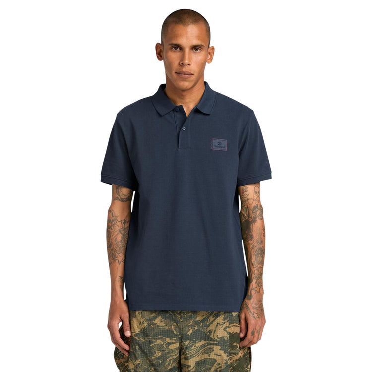 Polo Unisex Blu con Silicon Badge