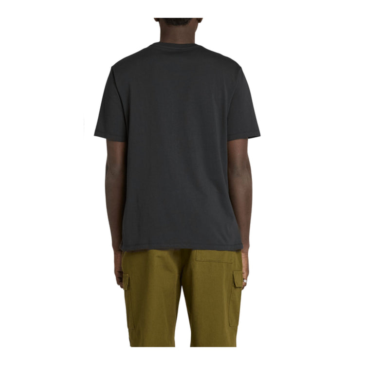 T-shirt Unisex in cotone traspirante Nero, con logo in silicone sul petto