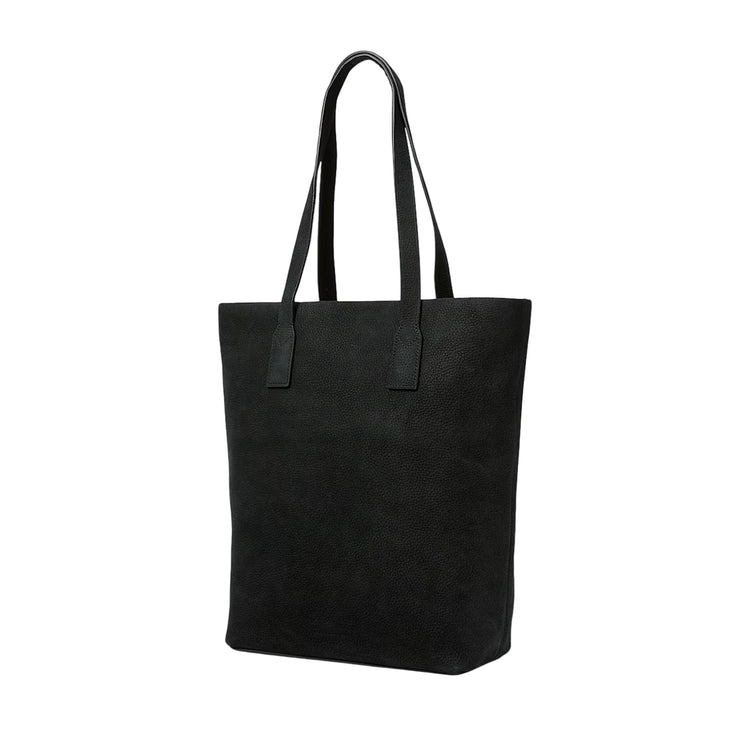 Borsa Tote Donna in pelle nera retro