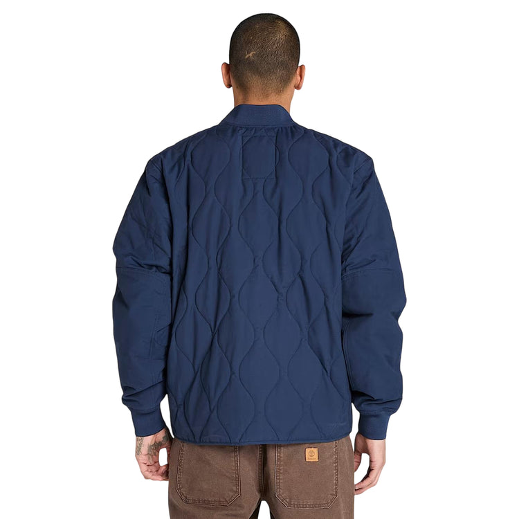 Giacca Uomo trapuntata Blu scuro modello retro