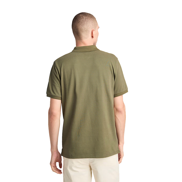 Polo in Piqué Uomo Millers River Verde scuro modello retro