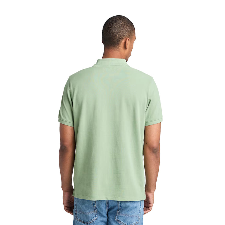 Polo in Piqué Uomo Millers River Verde modello retro