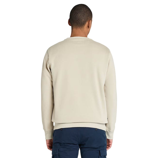 Felpa girocollo Uomo Hampton Beige modello retro