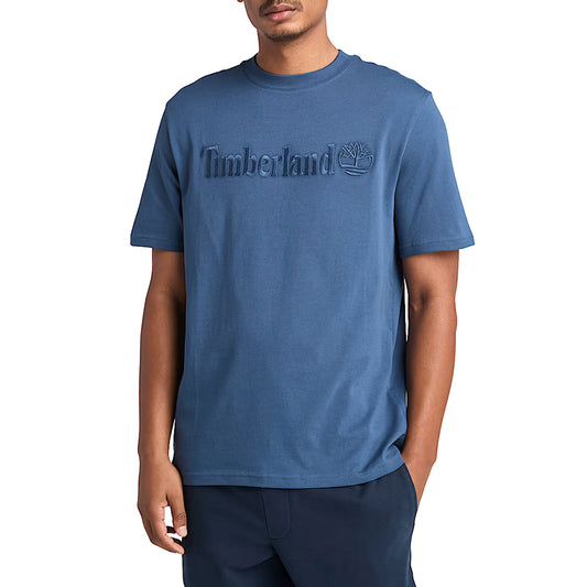 T-shirt Uomo Hampton Blu modello frontale