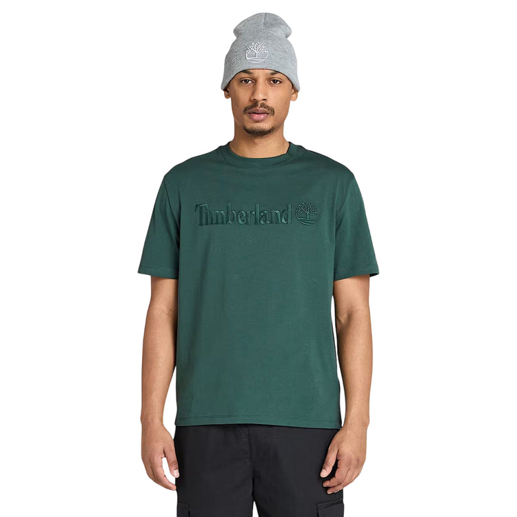 T-shirt Uomo a maniche corte Hampton Verde modello frontale