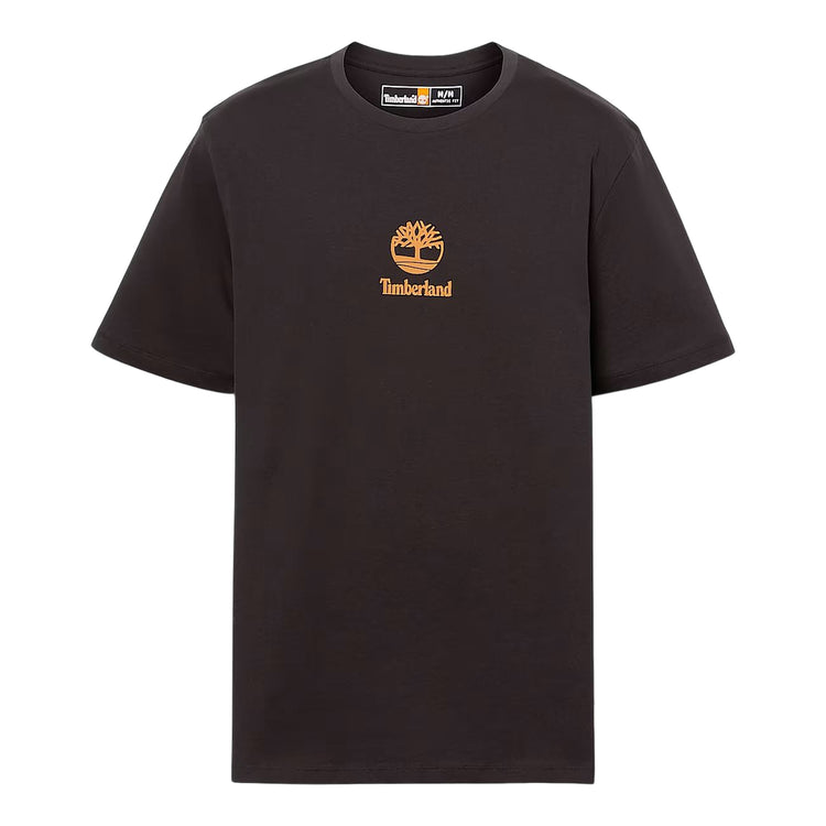 T-shirt Unisex Nera con piccolo logo stampato