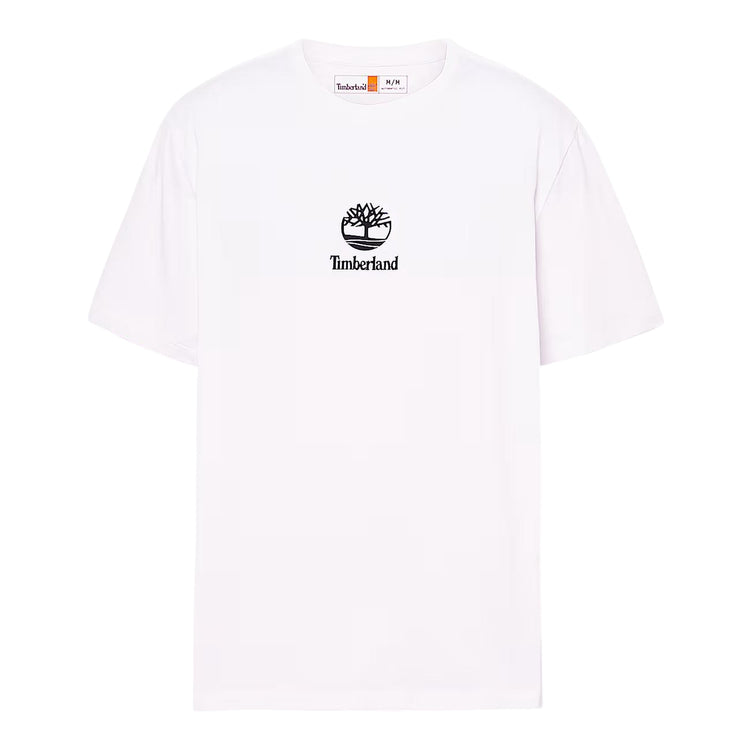 T-shirt Unisex Bianca con piccolo logo stampato