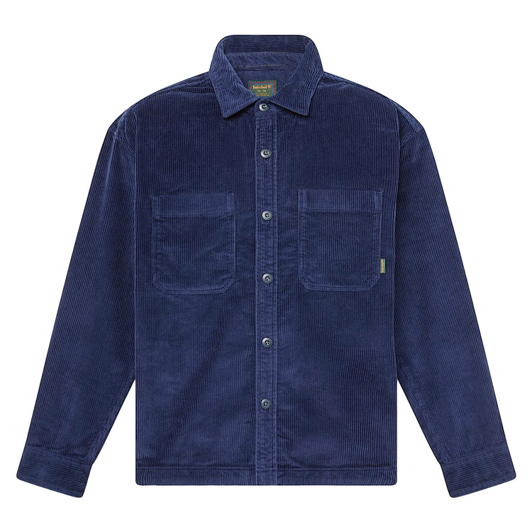 Overshirt Uomo in velluto a coste Blu scuro