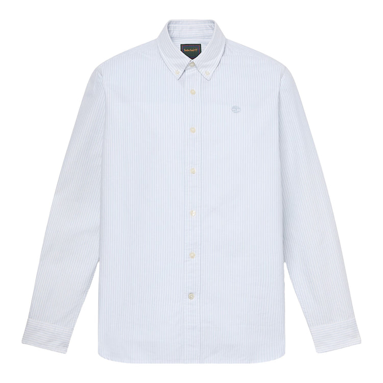 Camicia Uomo Oxford Lake Warner a righe Blu