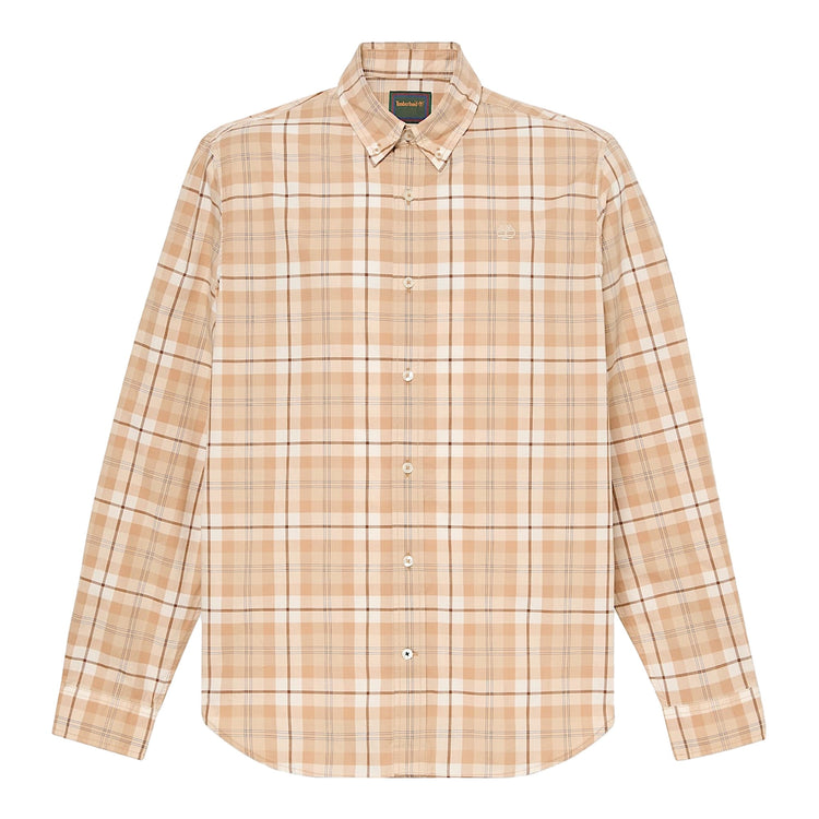 Camicia Uomo a quadri Beige