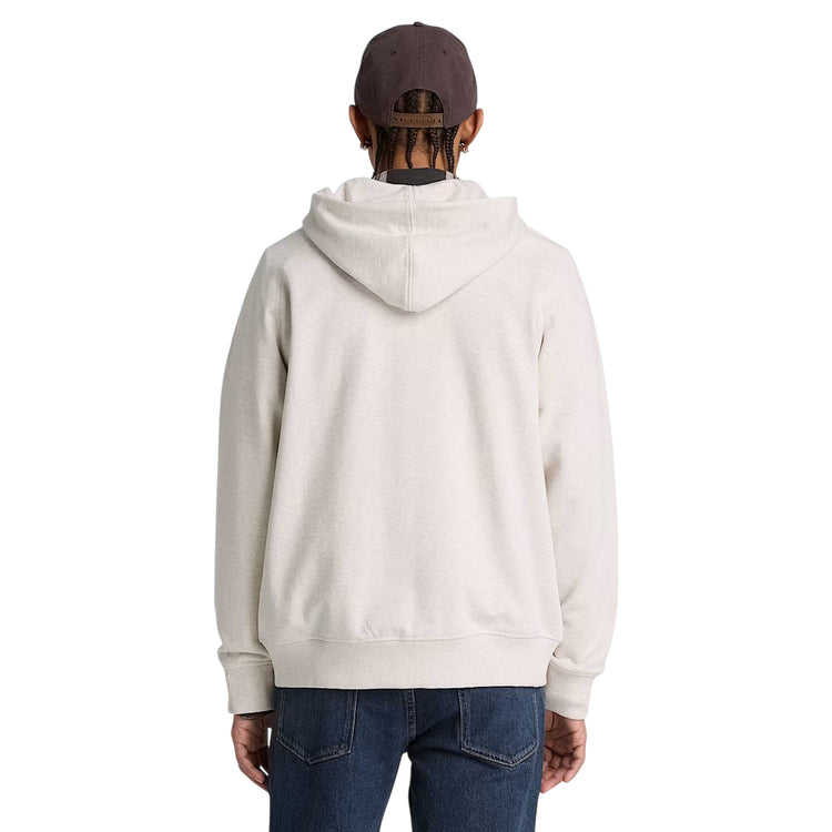 Felpa Uomo Exter River con zip Beige modello retro