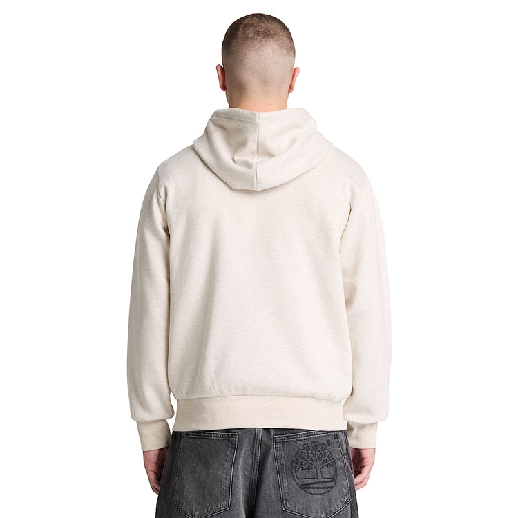 Felpa Uomo con logo piccolo in silicone Beige chiaro modello retro