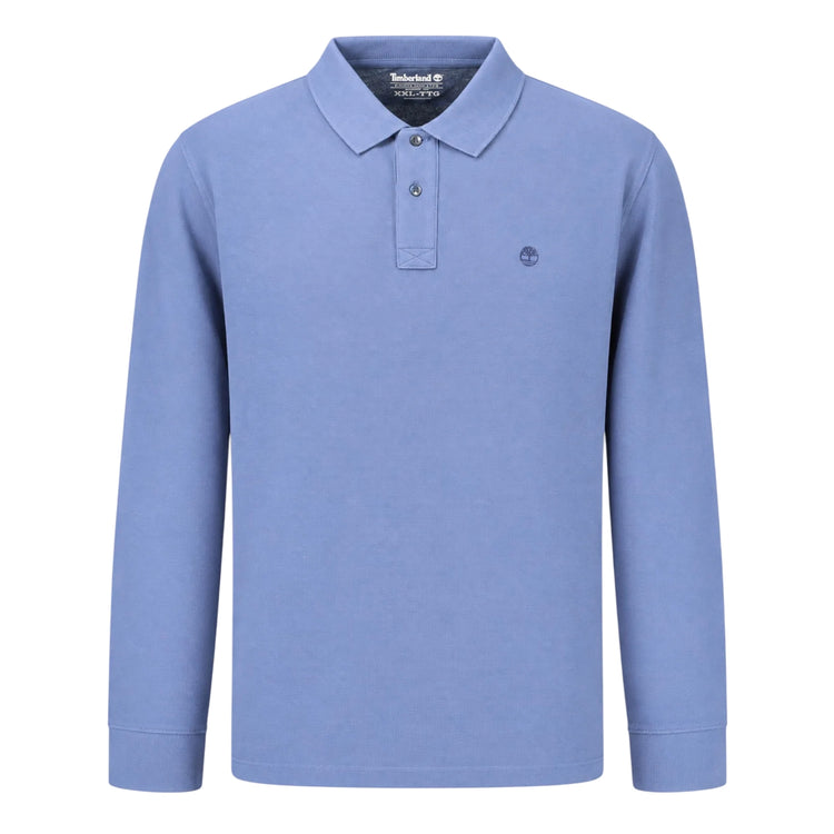 Polo Uomo manica lunga Millers River Celeste