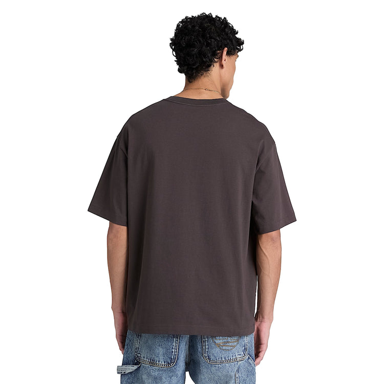 T-shirt Uomo Relaxed Dunstan River Nero vintage modello retro