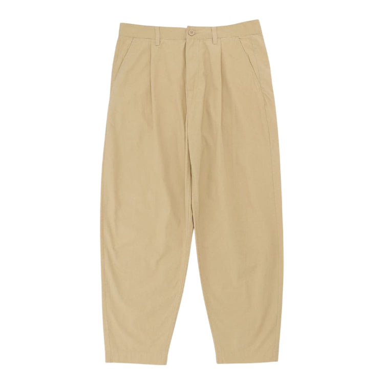 Pantaloni Beige Uomo Plissettati Claremont