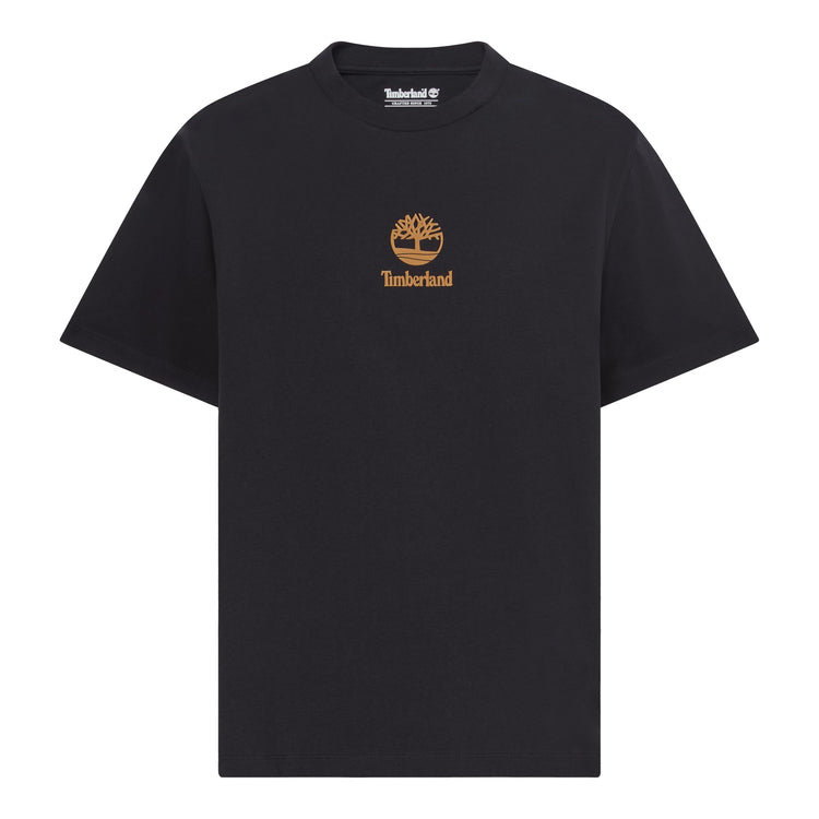 T-shirt Uomo Print Stack Logo Nero