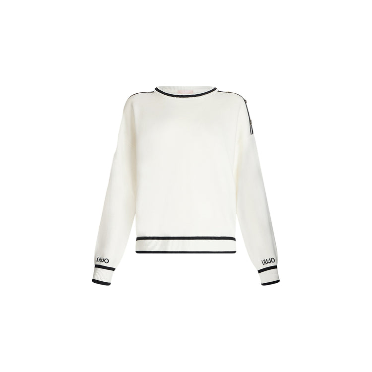 Maglia Donna con bottoni sulla spalla