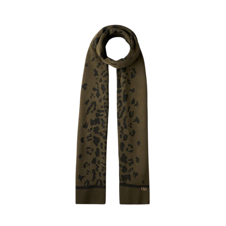 Sciarpa Donna con motivo animalier jacquard