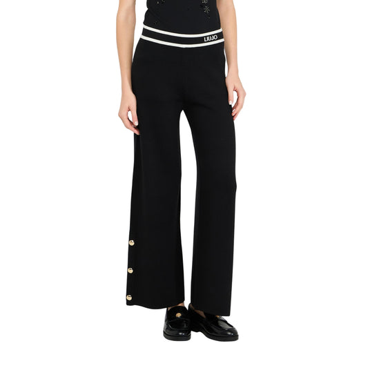 Pantaloni Donna in maglia di misto seta modella frontale