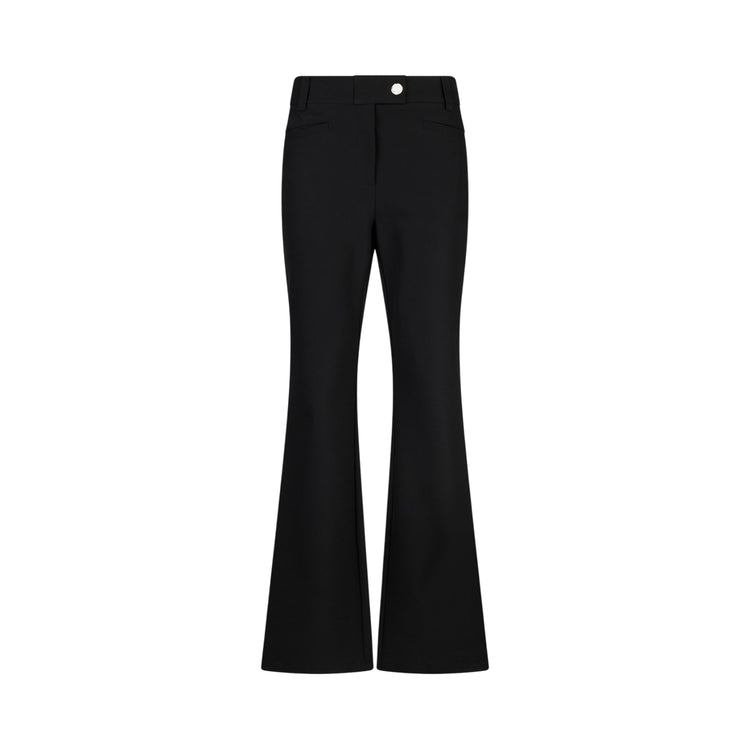 Pantaloni Donna flare a vita alta Nero