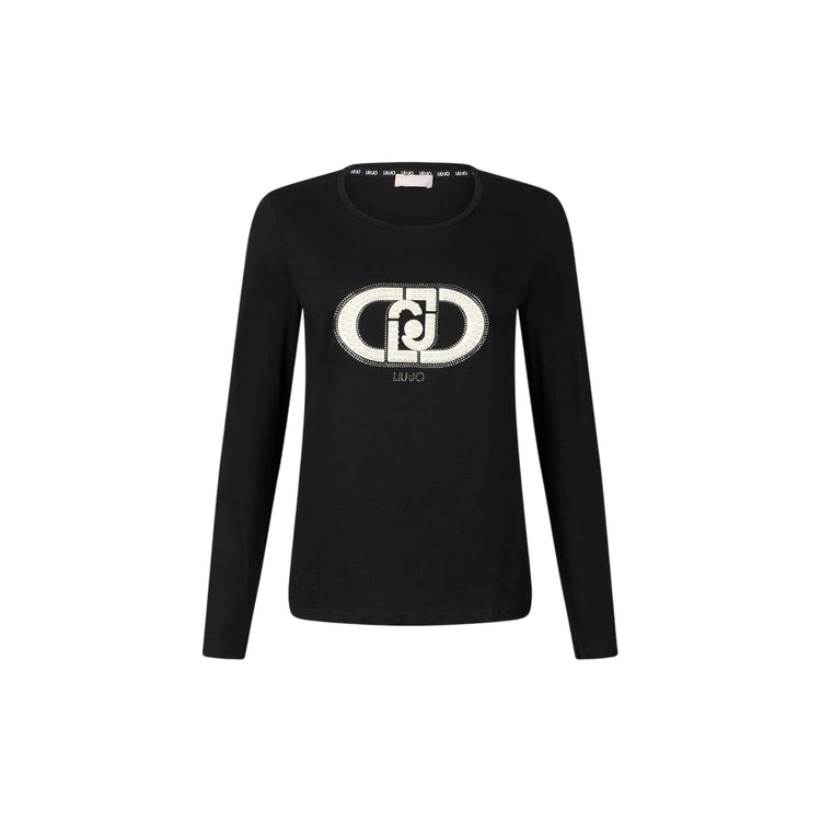 T-shirt Donna a maniche lunghe con logo