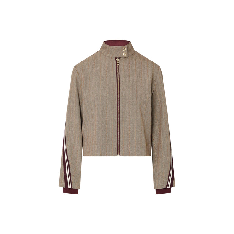 Giacca Donna con tape rigate bicolor
