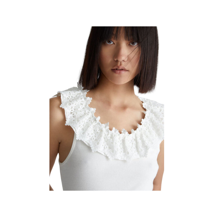 Top femme avec dentelle