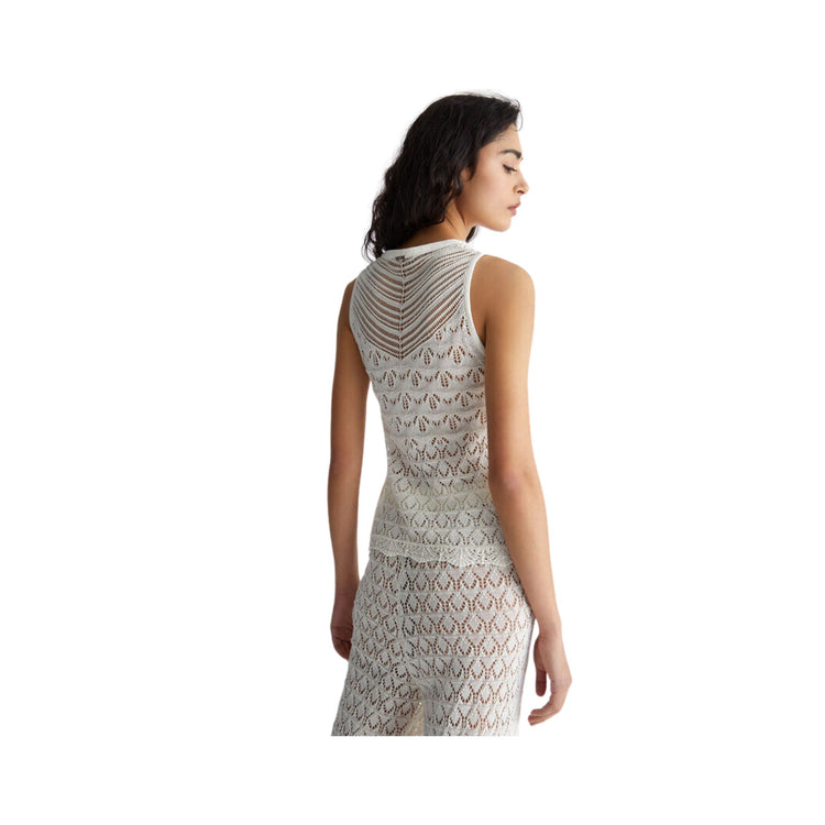 TOP EN TRICOT ÉCORESPONSABLE - NOIR