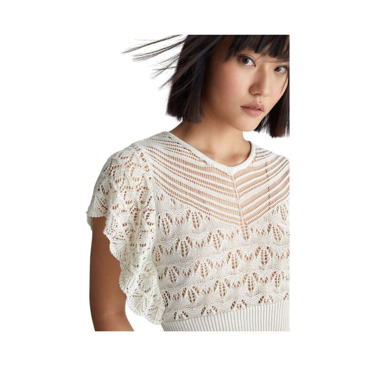 Top femme effet transparent