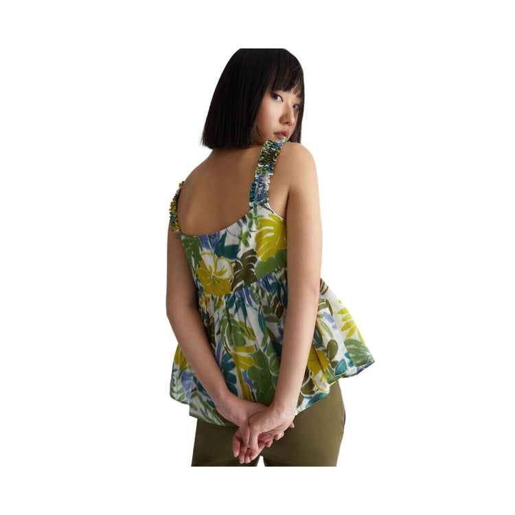 Top femme à motif fleuri