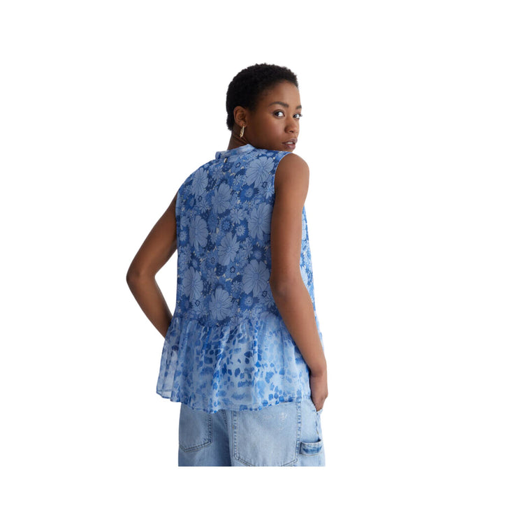 Women's blouse with floral pattern