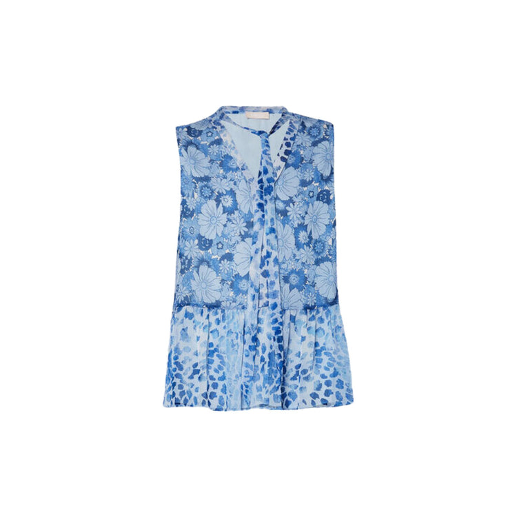 Women's blouse with floral pattern