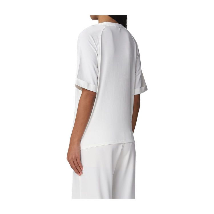Women's cotton t-shirt with slit