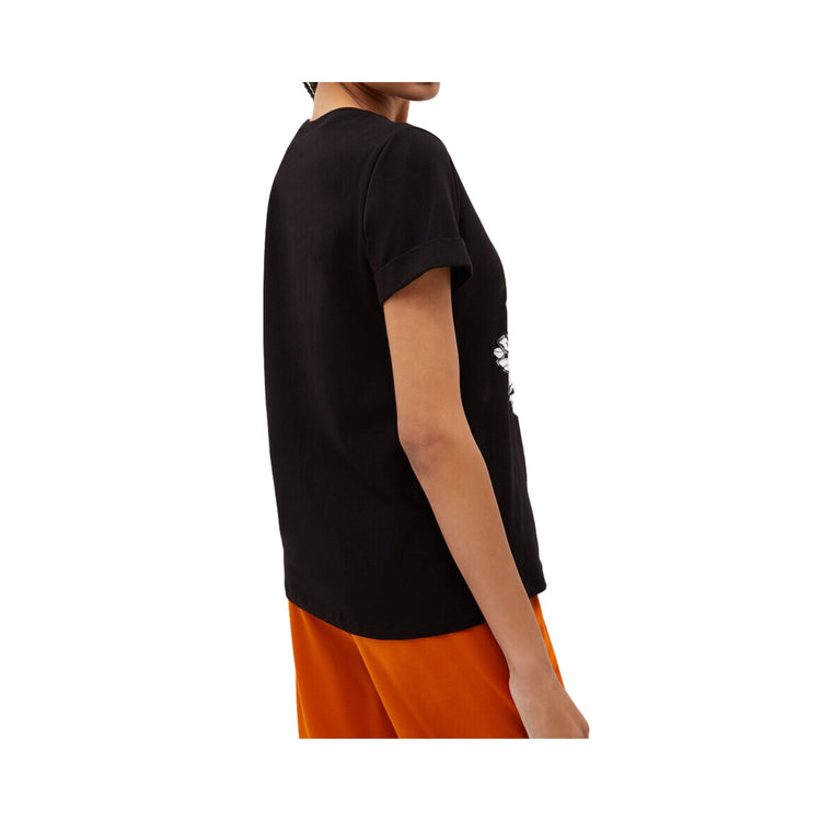 T-shirt Donna in cotone con stampa floreale