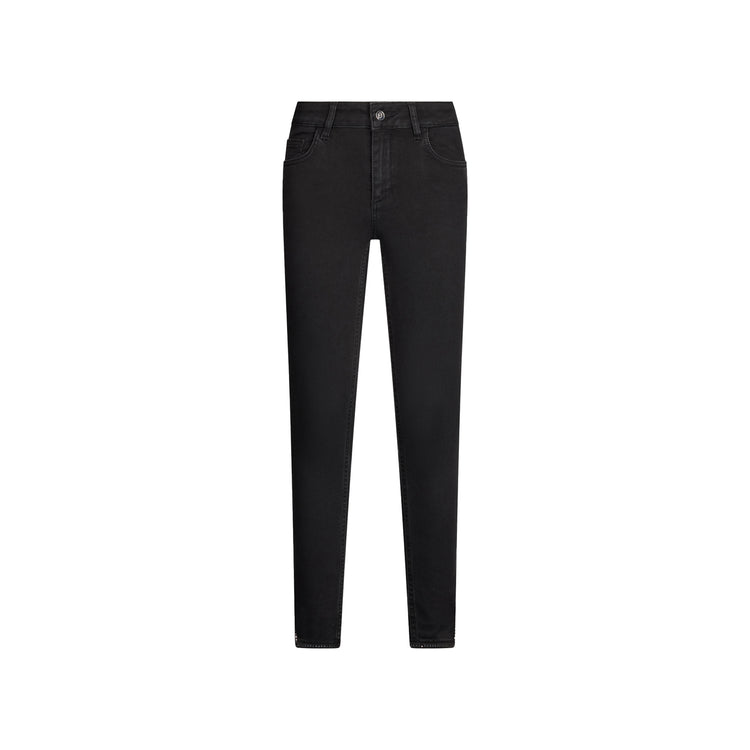 Jeans Skinny Donna con spacchetto Nero