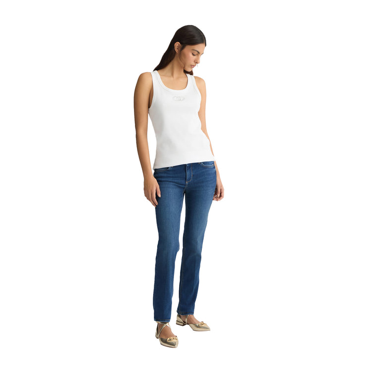 Jeans Donna Skinny Bottom up modella intera frontale