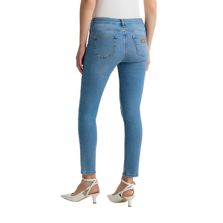 Jeans Donna skinny cropped modella retro