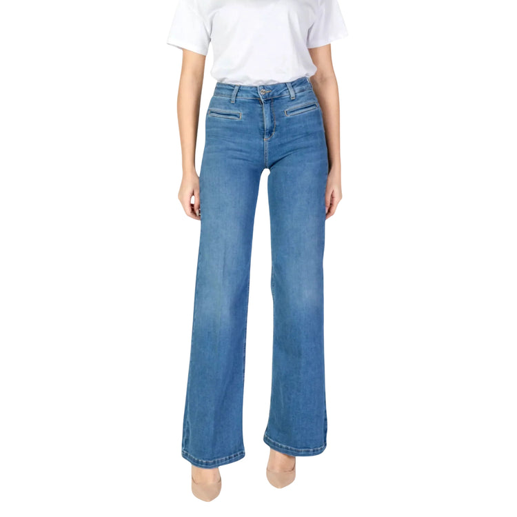 Jeans Donna con silhouette ampia e fluida della gamba